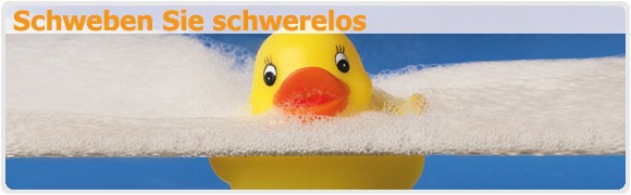 Schweben Sie schwerelos